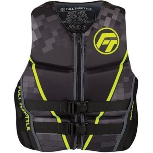 Full Throttle Vest-Med Green Rapid Dry, #142500-400-030-22 142500-400-030-22